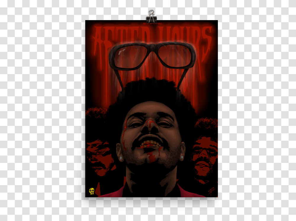 Image Of The Weeknd After Hours Premium Luster Poster Poster, Performer, Person, Skin, Hair Transparent Png