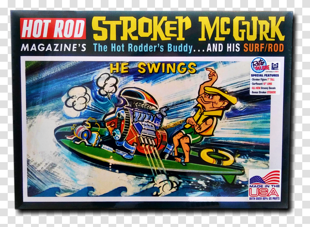Image Of They're Back New Stroker Surf Rod Chuck Wagon Model Kit Mpc Transparent Png