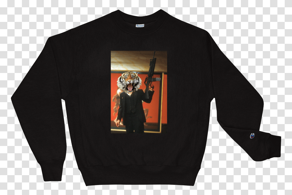 Image Of Tony Crew Neck, Apparel, Sleeve, Person Transparent Png