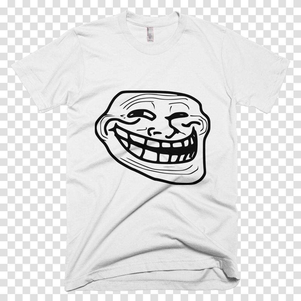 Image Of Troll Face T Shirt Troll Face Memes, Apparel, T-Shirt Transparent Png