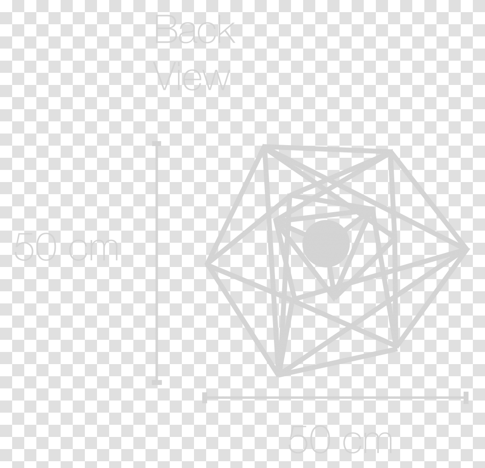 Image Of Twisted Icosahedron Triangle, Star Symbol, Number Transparent Png