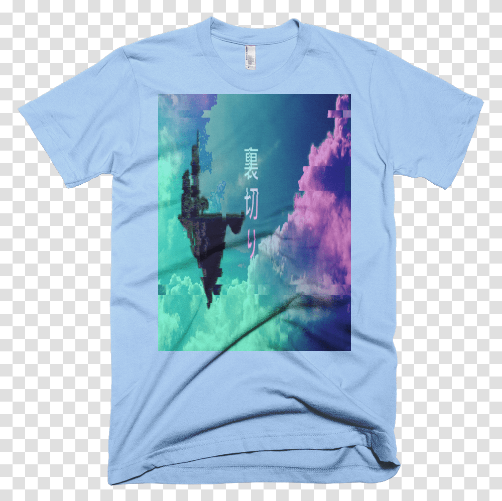 Image Of Vaporwave Floating City T Shirt, Apparel, T-Shirt Transparent Png