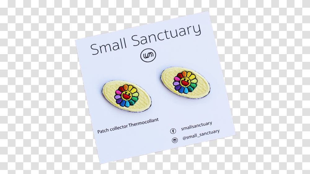 Image Of Velcro Patch Sw Flower Earrings, Label Transparent Png