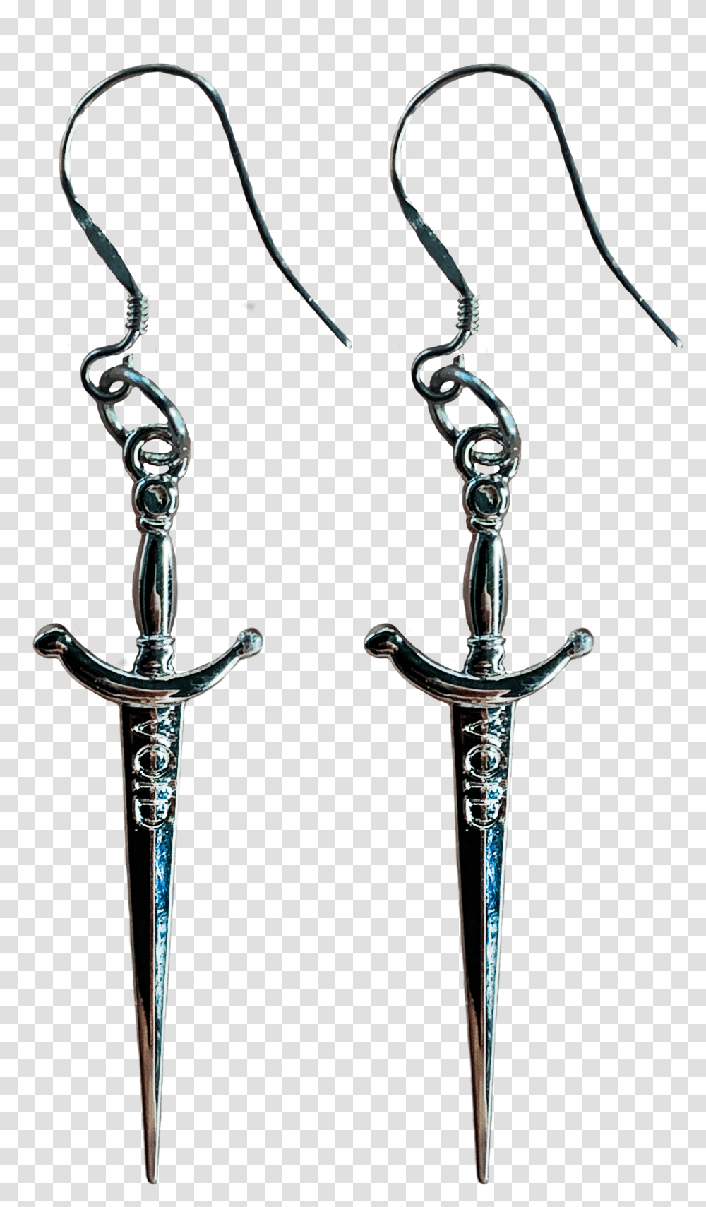 Image Of Void Dagger Earrings Earrings, Blade, Weapon, Weaponry, Sword Transparent Png