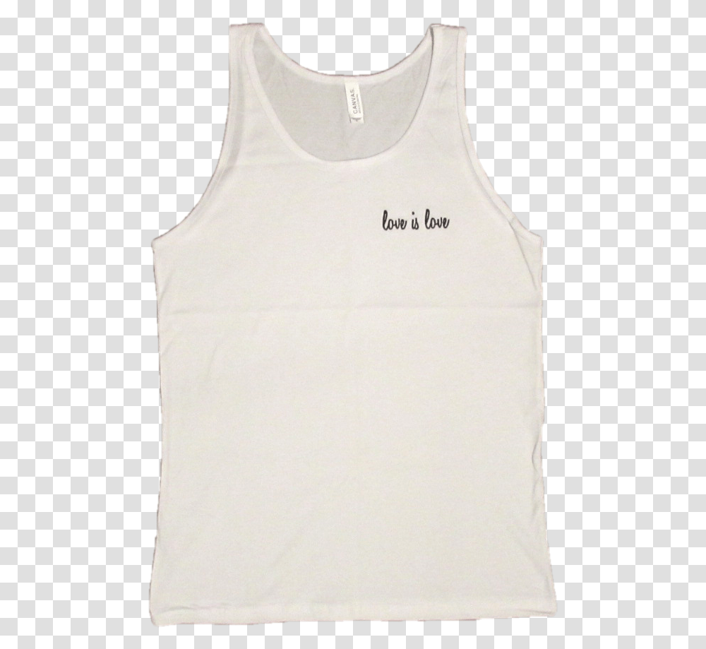 Image Of White Love Is Love Vest Active Tank, Apparel, Undershirt, Tank Top Transparent Png