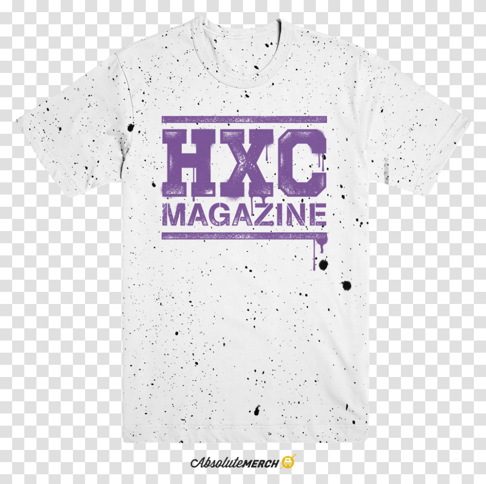 Image Of White Speckle Hxc Magazine Active Shirt, Apparel, T-Shirt Transparent Png