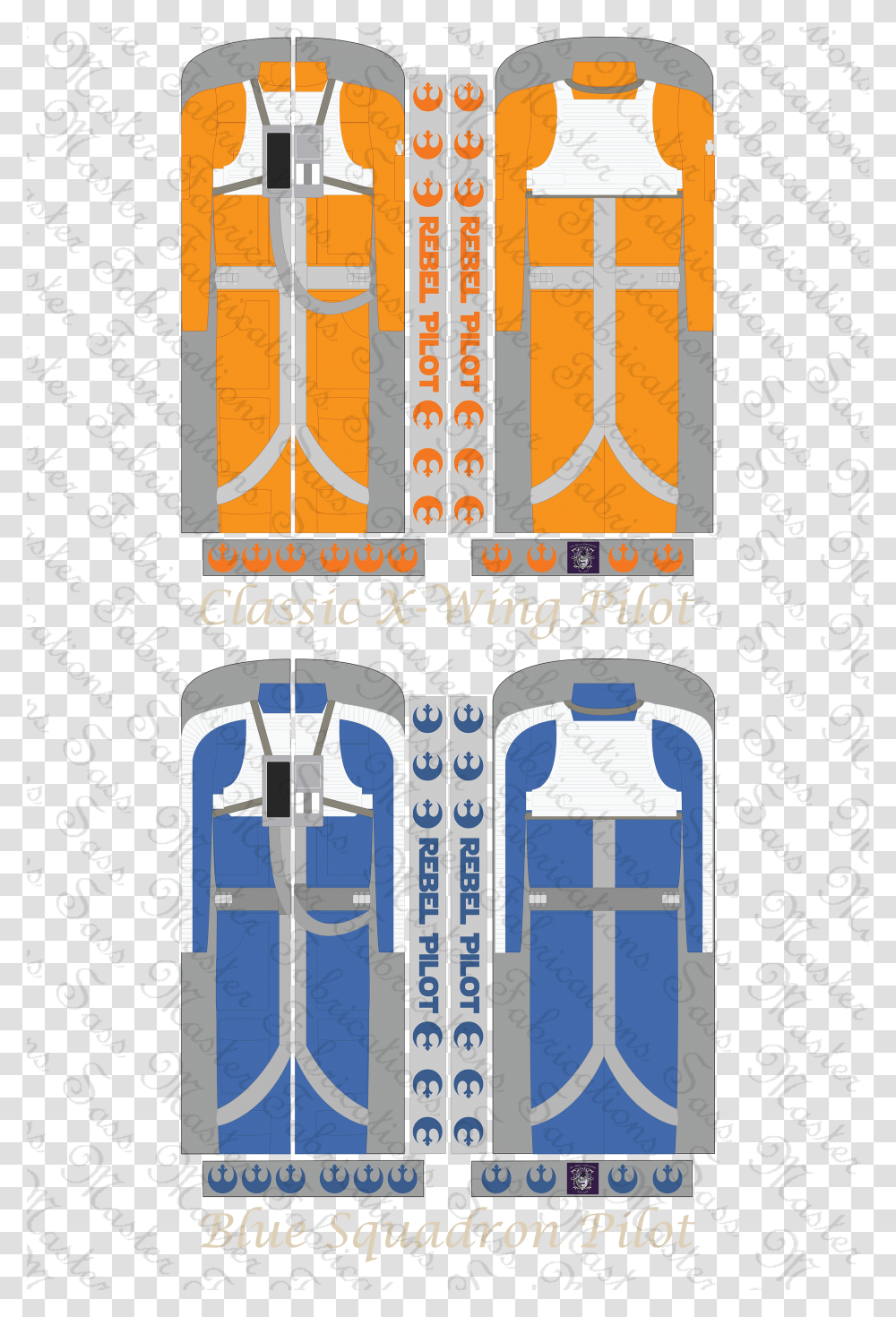 Image Of X Wing Pilot Inspired Garment Bags Pattern, Door, Plot Transparent Png