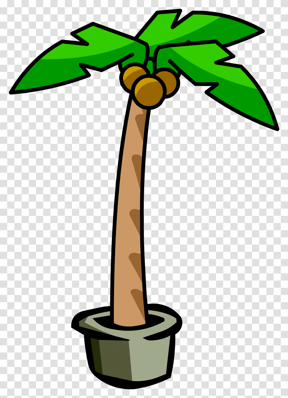 Image Palm Treepng Club Penguin Wiki Fandom Powered Club Penguin Palm Tree, Plant, Cross, Symbol, Rattle Transparent Png