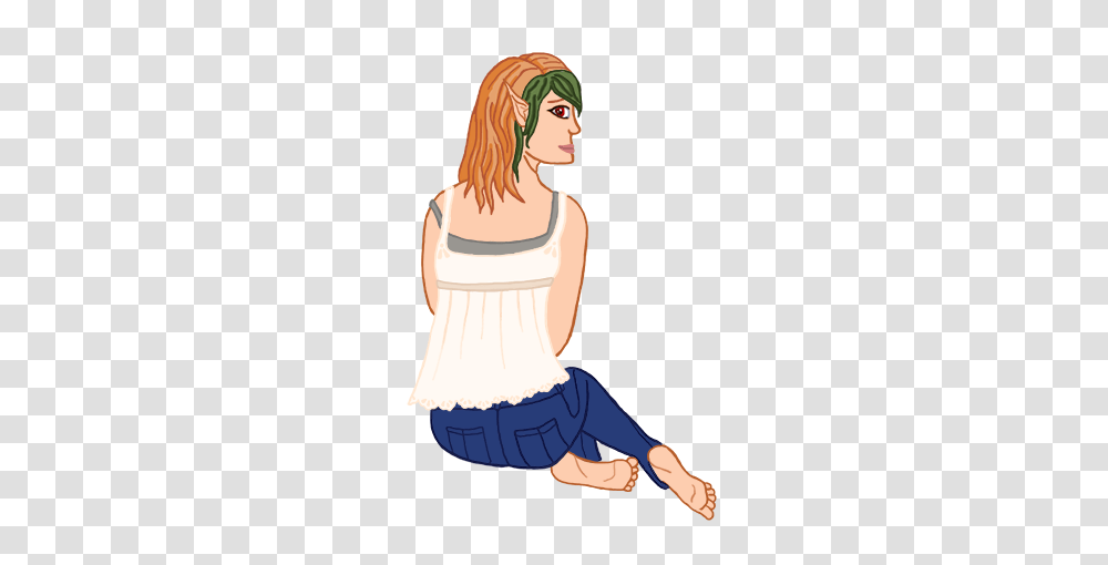 Image, Person, Human, Kneeling, Female Transparent Png