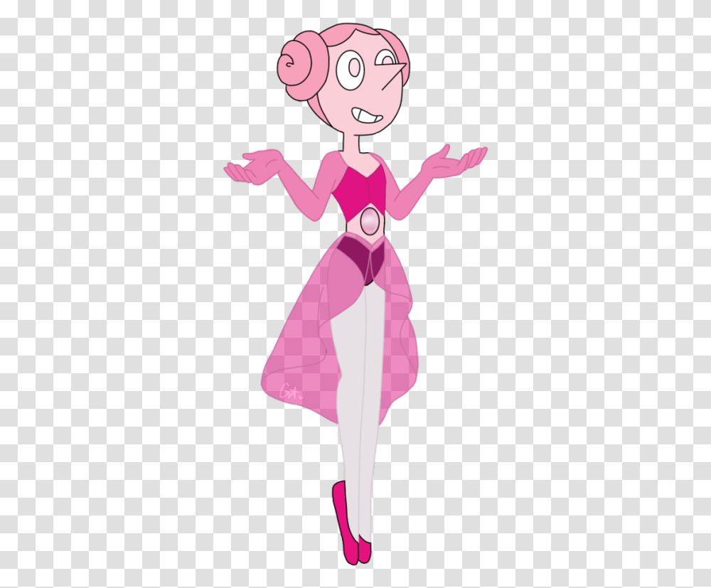 Image Pink Pearl Steven Universe, Costume, Person, Dress Transparent Png