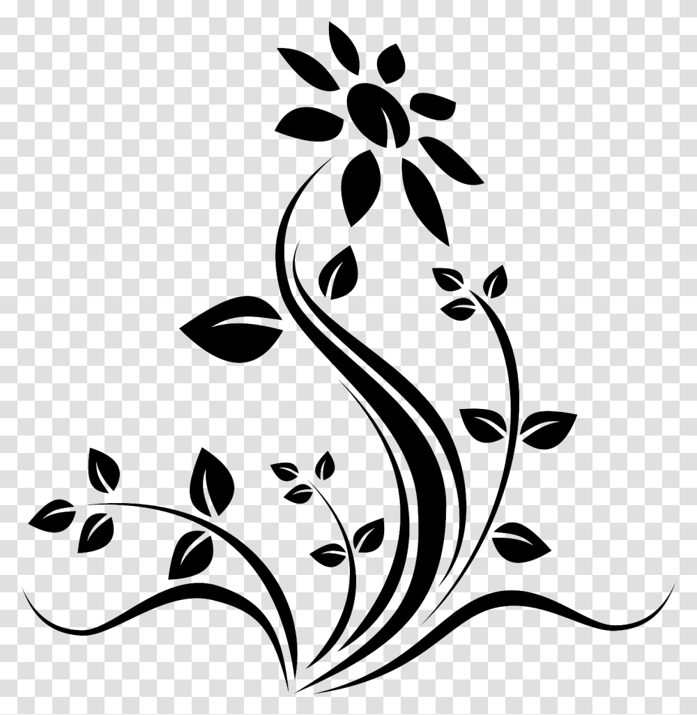 Image Flower Art Silhouette, Gray, World Of Warcraft Transparent Png