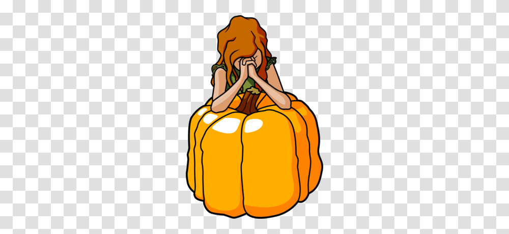 Image Praying On Pumpkin Thanksgiving Clip Art, Plant, Apparel Transparent Png