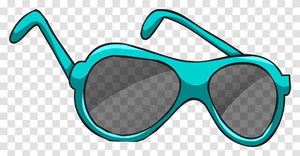 Image Real Teal Sunglasses Clothing Icon Id 2074 Club Real Teal Glasses Club Penguin, Accessories, Accessory, Goggles Transparent Png