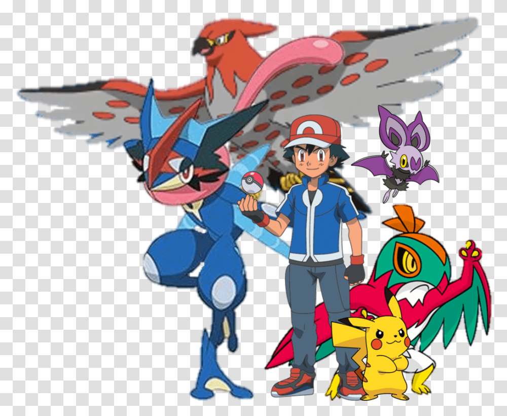 Image Result For Ash Ketchum In X And Y Series Pokemon Greninja, Person, Comics, Book, Art Transparent Png