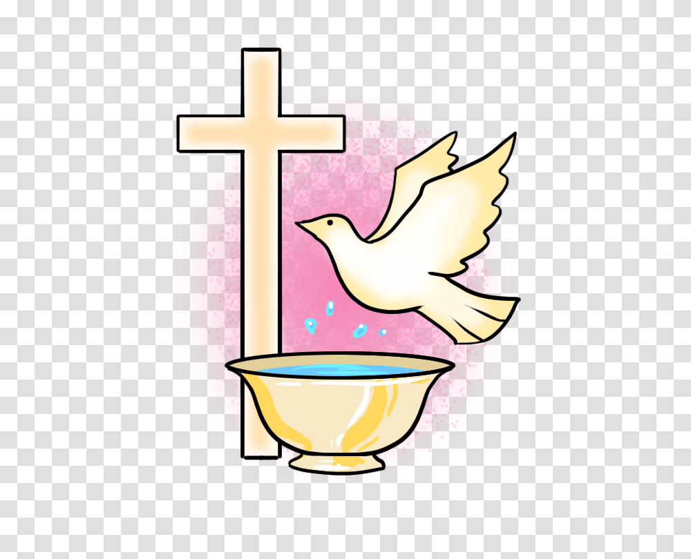 Image Result For Baptism Symbols Baptism Biblical, Cross, Bird, Animal Transparent Png