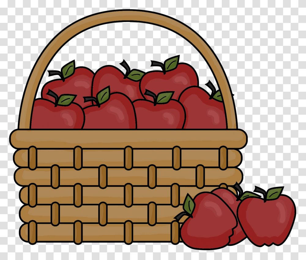 Image Result For Basket Clipart Apple And Pumpkin Painted Rocks, Plant, Fruit, Food, Strawberry Transparent Png