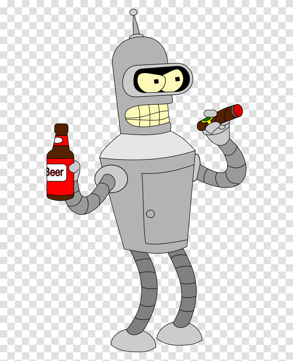 Image Result For Bender Rodriguez Cartoons, Beverage, Drink, Robot, Bottle Transparent Png