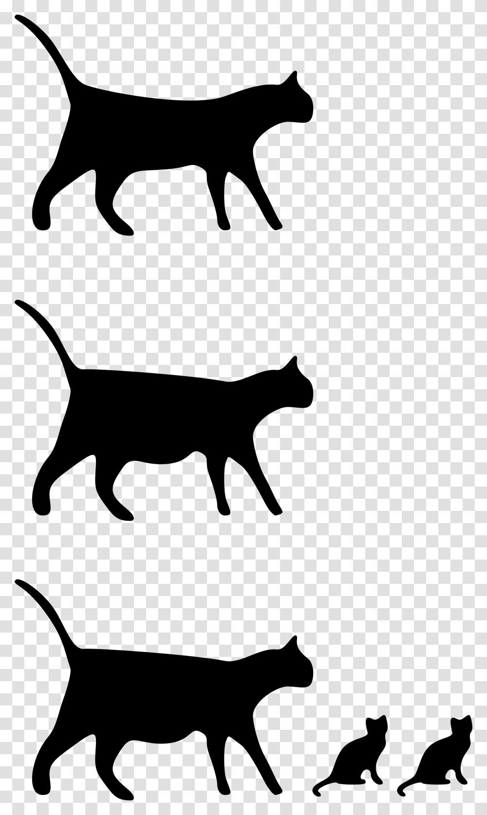 Image Result For Black White Cat Drawing Cats Cats, Silhouette, Stencil, Pet, Mammal Transparent Png