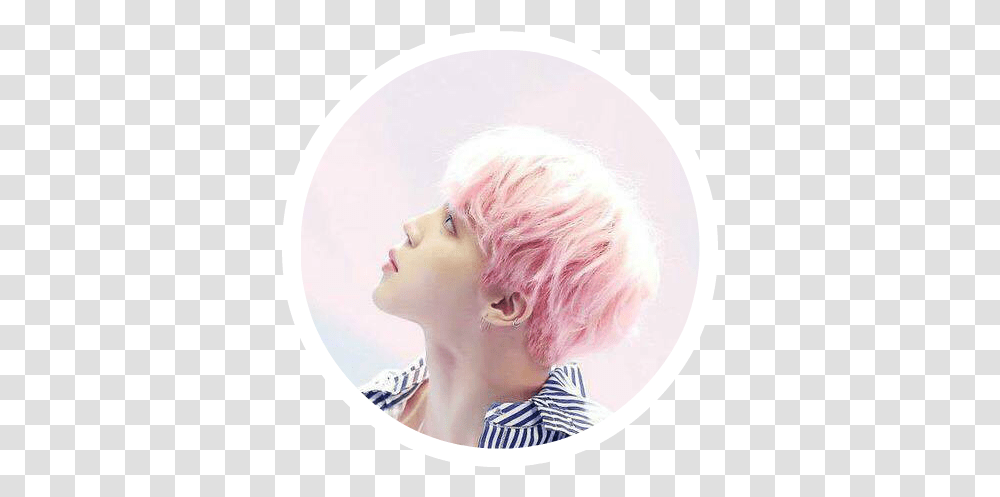 Image Result For Bts Jimin Circle Pink Pink Jimin Fanart, Hair, Wig, Person, Human Transparent Png