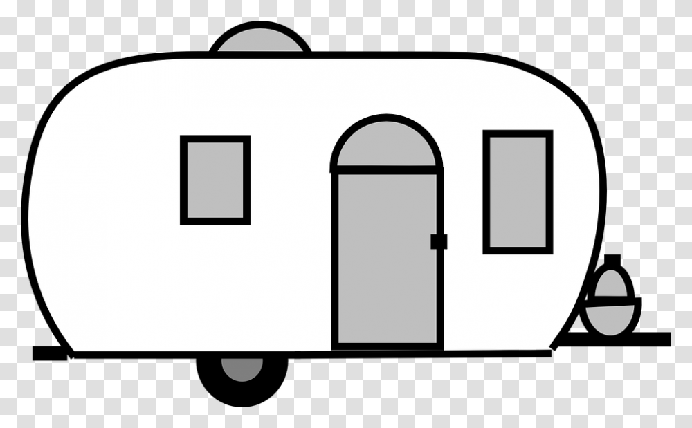 Image Result For Camper Picture Drawing Scan And Cut, Stencil, Building Transparent Png