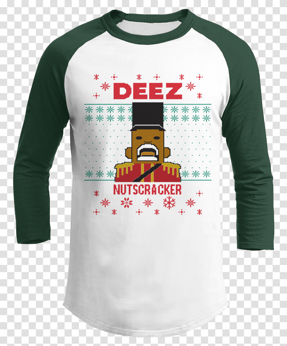 Image Result For Deez Nuts Nutcracker Christmas Nutcracker Sorry Merica's Full Shirt, Apparel, Sleeve, Long Sleeve Transparent Png