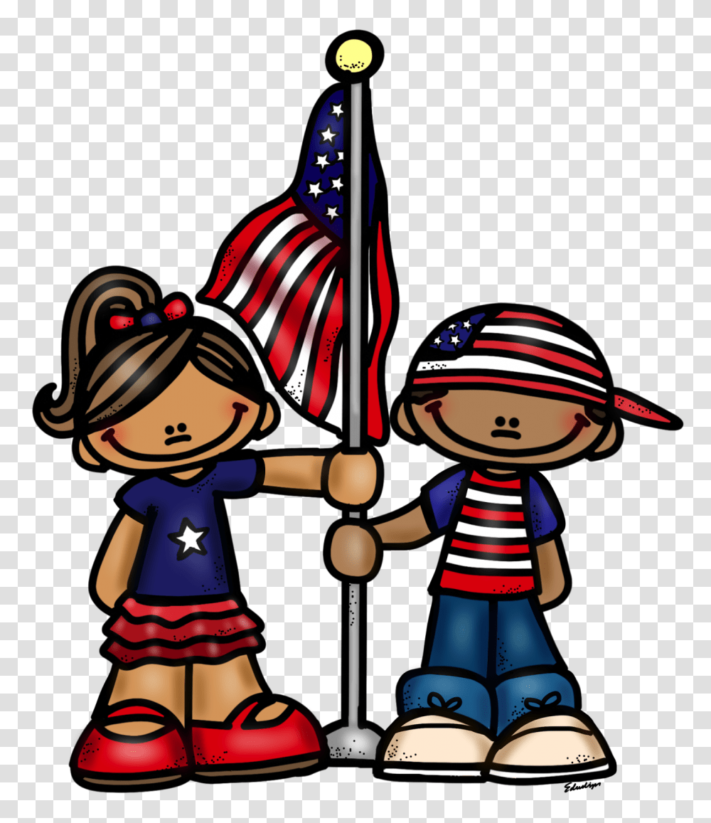 Image Result For Educlips Of July Of July, Person, Human, Flag Transparent Png