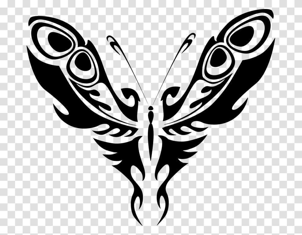 Image Result For Feather Clipart Tribal Butterfly, Gray, World Of Warcraft Transparent Png