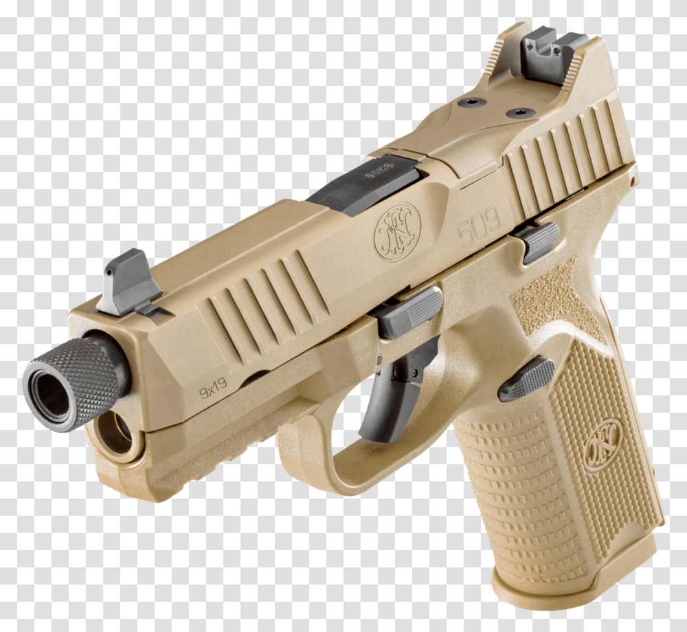 Image Result For Fn 509 Tactical Fn 509 Tactical Fde, Gun, Weapon, Weaponry Transparent Png