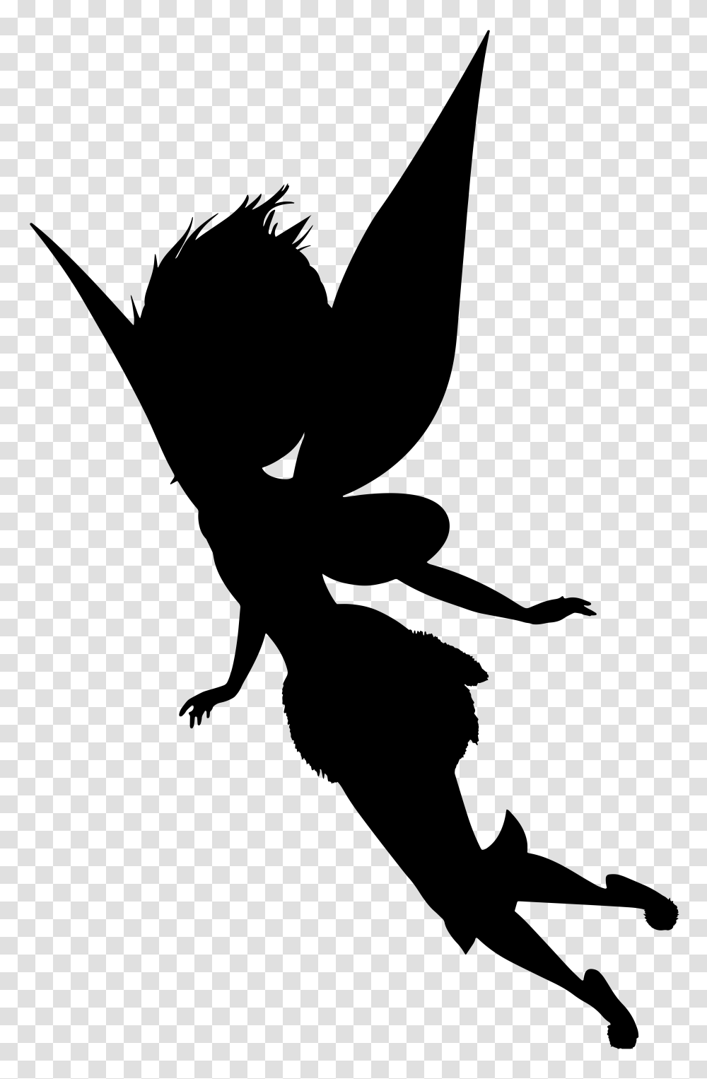 Image Result For Free Fairy Silhouette Fairies, Cross, Number Transparent Png