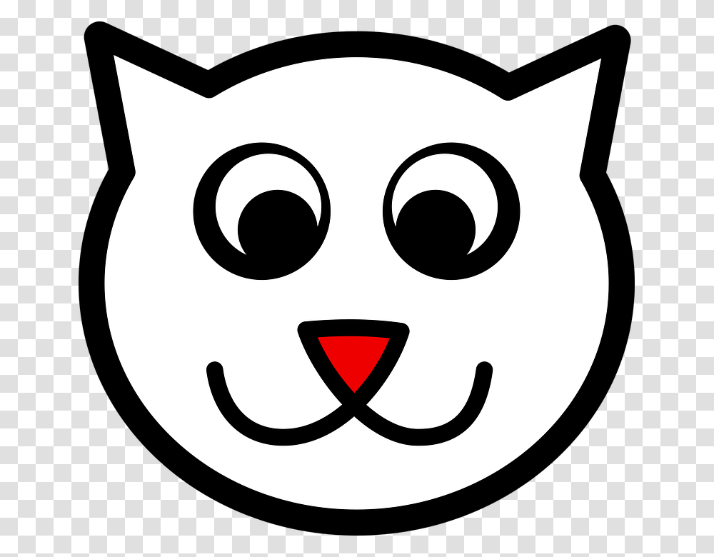 Image Result For Happy Cat Face Drawing Cat Images, Label, Stencil, Sticker Transparent Png