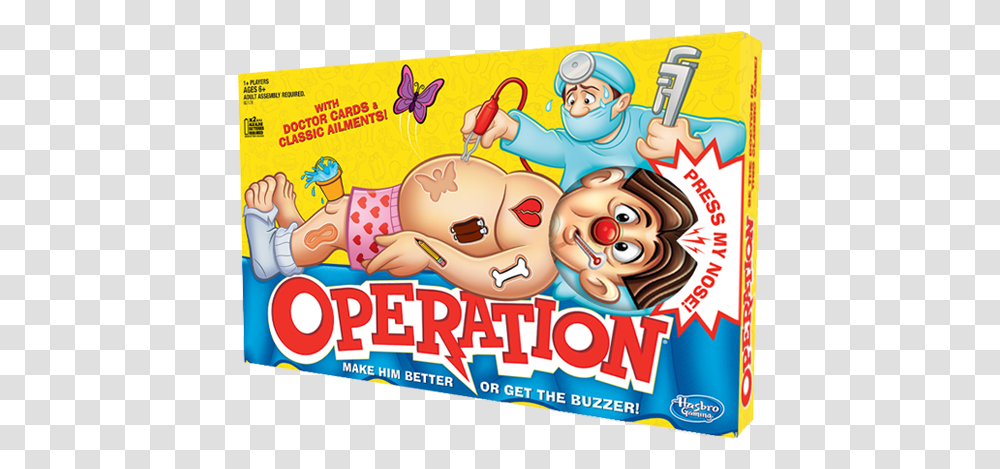 Image Result For Hasbro Games Operation Game, Label, Text, Food, Advertisement Transparent Png