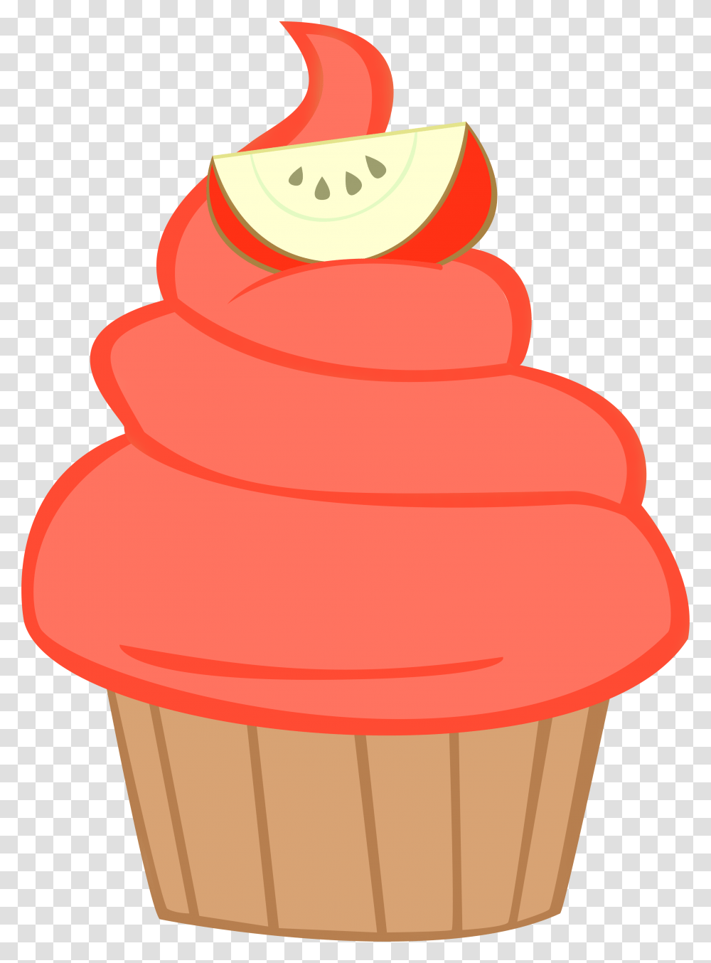 Image Result For Mlp My Little Pony Apple Cupcakes, Cream, Dessert, Food, Creme Transparent Png
