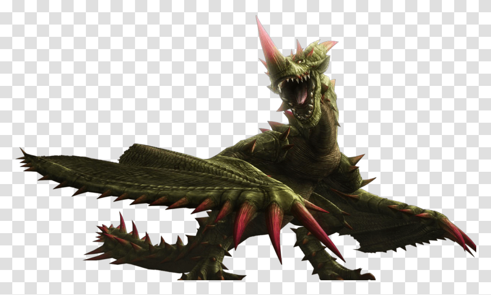 Image Result For Monsters Monster Hunter Frontier Green Wyvern, Dragon, Bird, Animal, Ornament Transparent Png