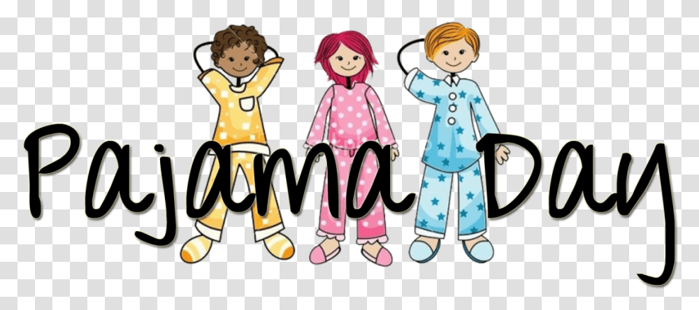 Image Result For Pajama Day Cartoon Kids In Pajamas Clip Art, Apparel, Person, Human Transparent Png