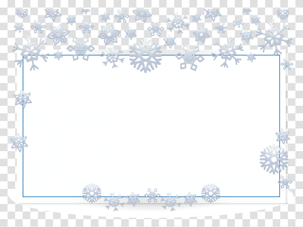 Image Result For Snowflake Border Schnee Rahmen, Floral Design, Pattern Transparent Png