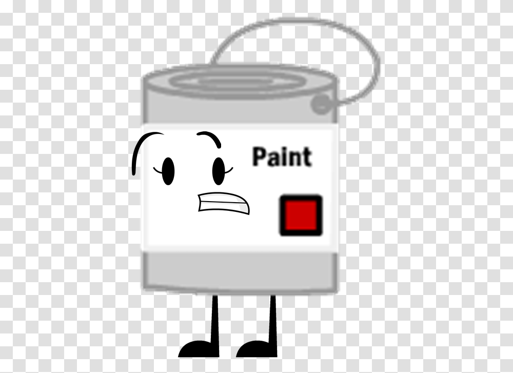 Image Scared Object Bfdi Paint Bucket, Mailbox, Letterbox, Label Transparent Png