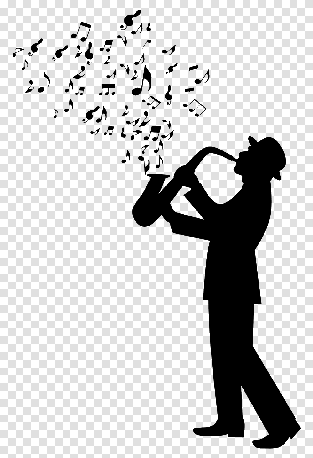Image Silhouette Man Playing Piano, Gray, World Of Warcraft Transparent Png