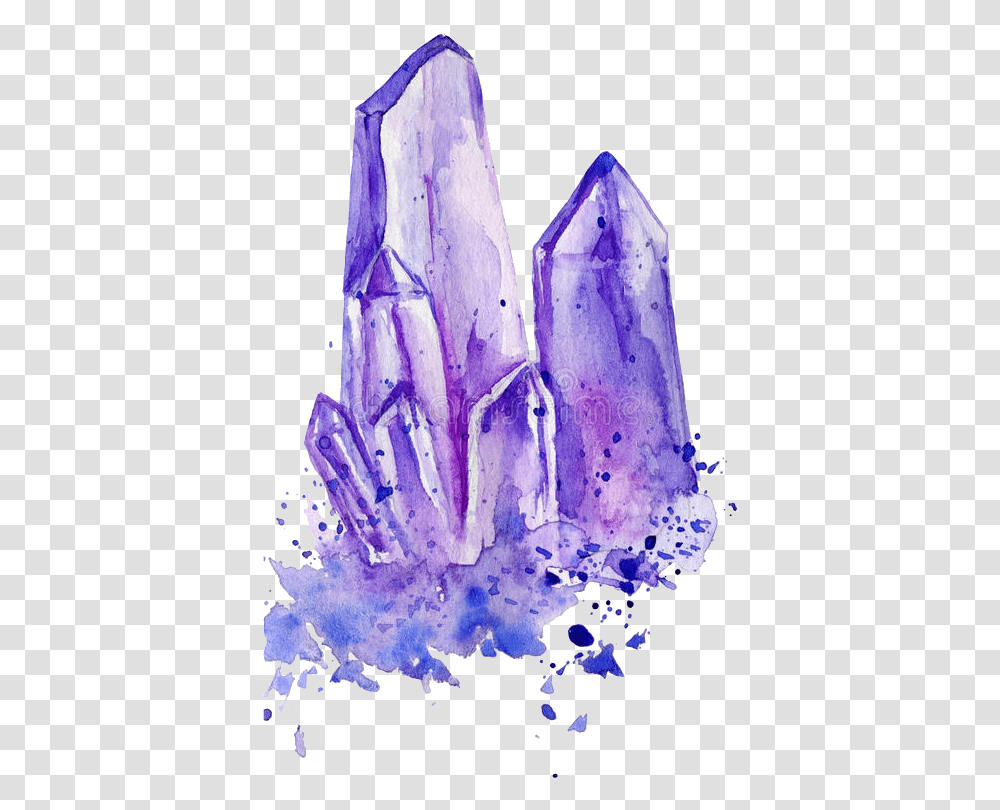 Image Stock Image Purple Amethyst Cluster Amethyst Crystal Painting, Mineral, Quartz, Gemstone, Jewelry Transparent Png