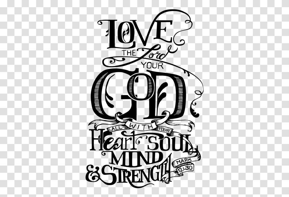 Image Stock Love God More Than Love God In Black And White, Gray, World Of Warcraft Transparent Png