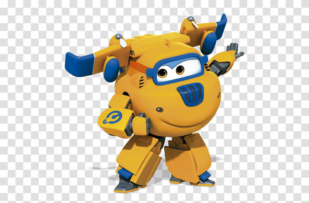 Image Super Wings Donnie Wiki Fandom Donnie Super Wings Characters, Toy, Pac Man, Robot Transparent Png