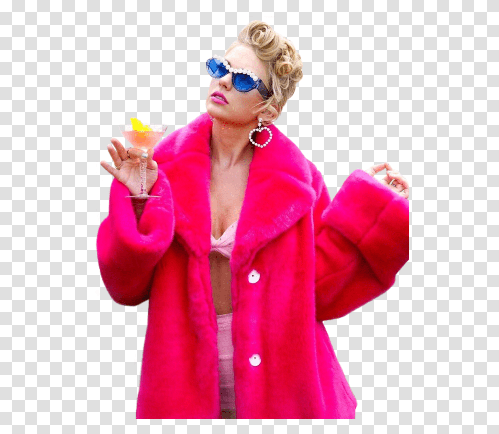 Image Taylor Swift You Need To Calm Down, Sunglasses, Person, Coat Transparent Png