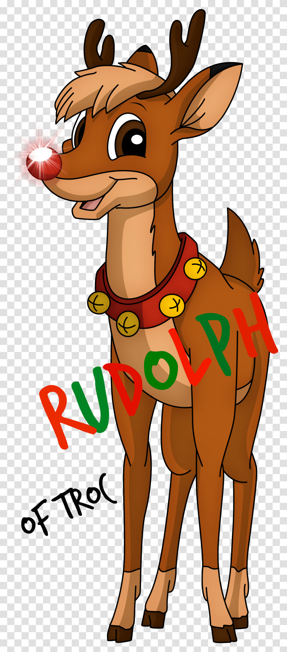 Image The Red Nosed Rudolph The Red Nosed Reindeer The Movie Rudolph, Accessories, Animal, Mammal, Necklace Transparent Png