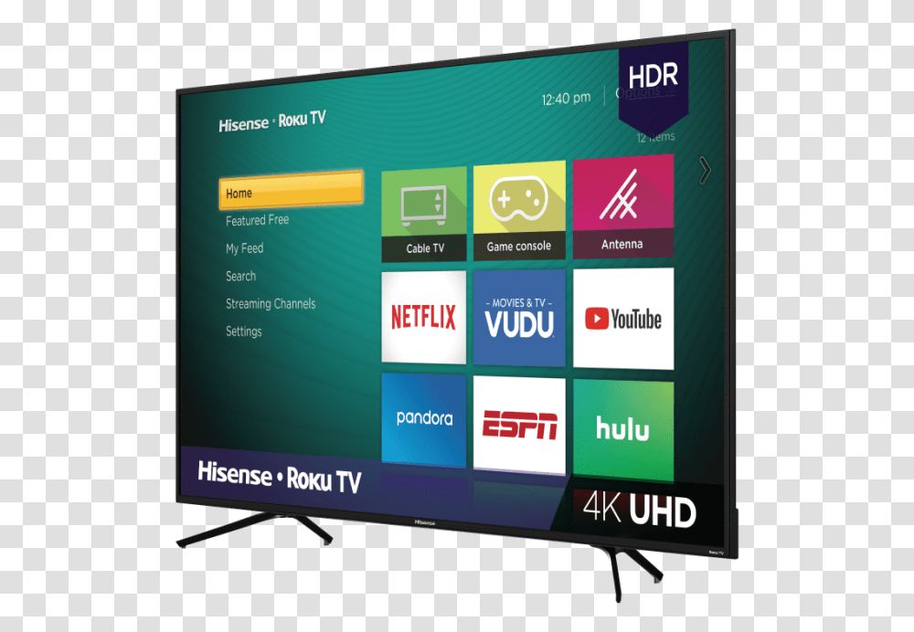 Image V20 Hisense Roku Tv, Monitor, Screen, Electronics, Display Transparent Png