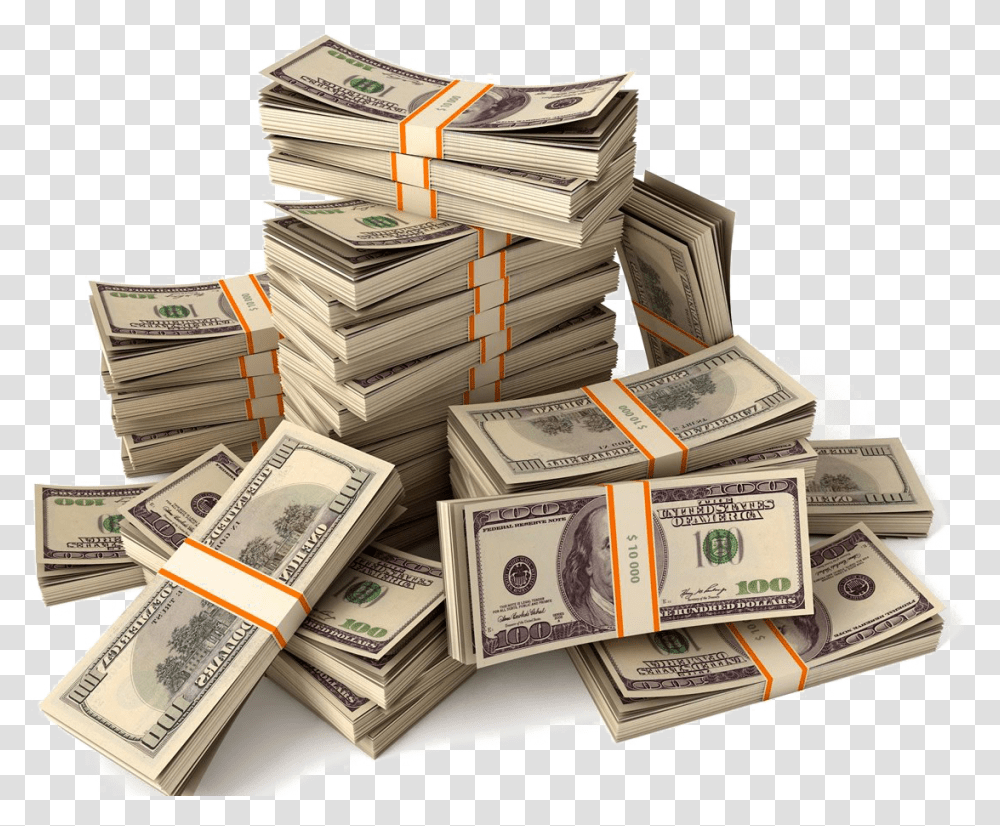 Image Vector Clipart Psd Pile Of Cash, Money, Dollar, Box Transparent Png