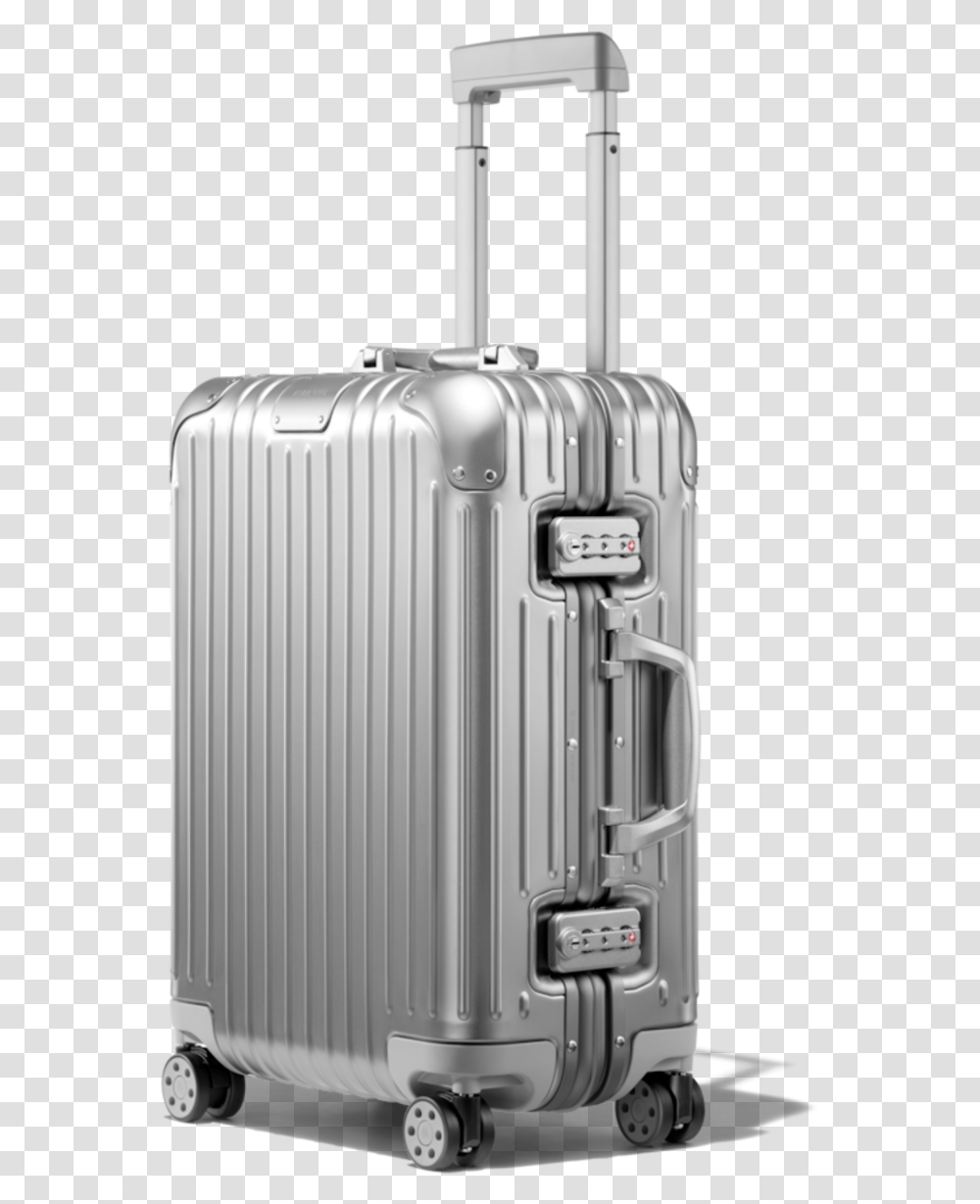 Image Via Rimowa Rimowa Original Cabin Titanium, Luggage, Suitcase Transparent Png