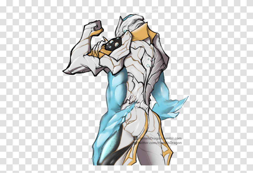 Image Warframe Nidus Phryke Fanart, Book, Comics, Manga, Person Transparent Png