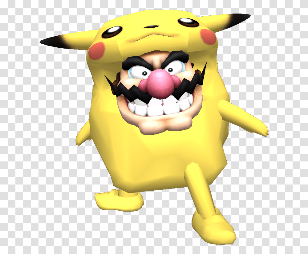 Image Wario In A Pikachu Costume, Toy, Performer, Clown, Inflatable Transparent Png