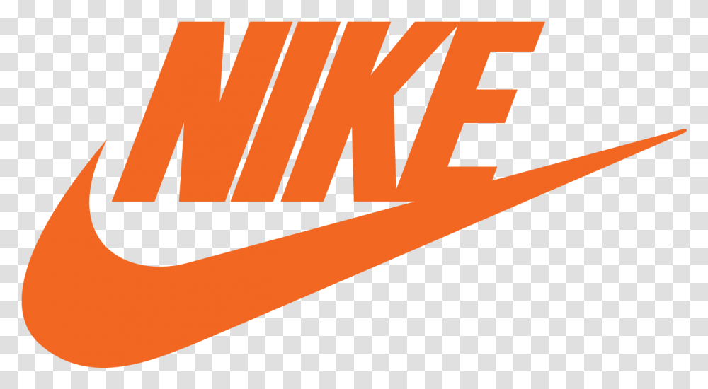 Image White Nike Logo Orange, Label, Text, Outdoors, Plant Transparent Png