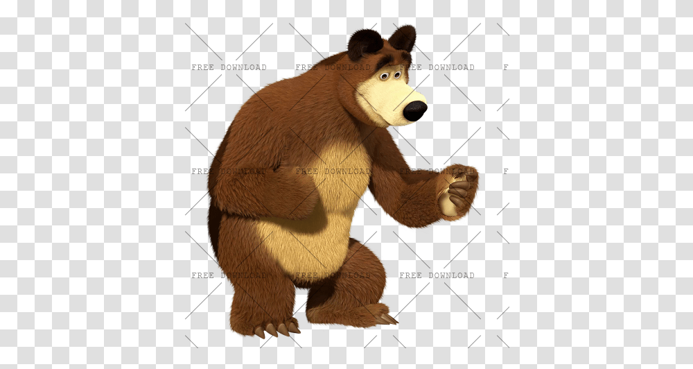 Image With Background Bear, Wildlife, Animal, Mammal, Toy Transparent Png