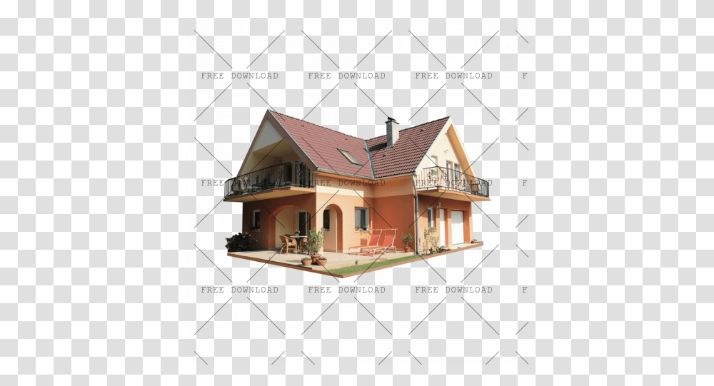 Image With Background Big House Background, Housing, Building, Villa, Cottage Transparent Png